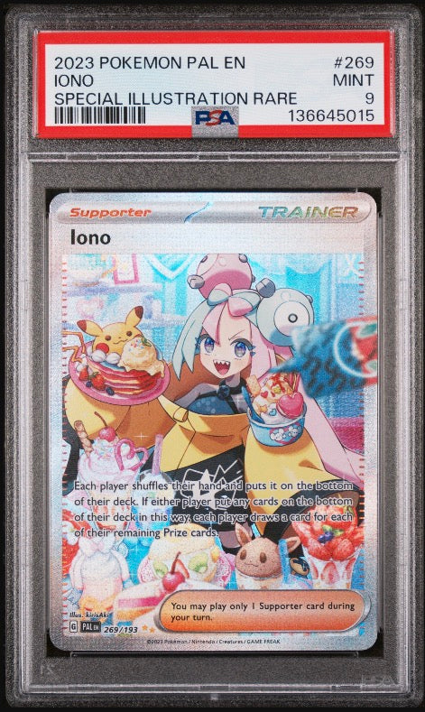 Iono 269/ 193 PSA 9 Paldea Evolved