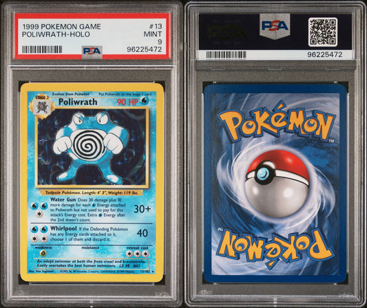 Polywrath Holo # 13 PSA 9 1999 Base Set Pokemon TCG