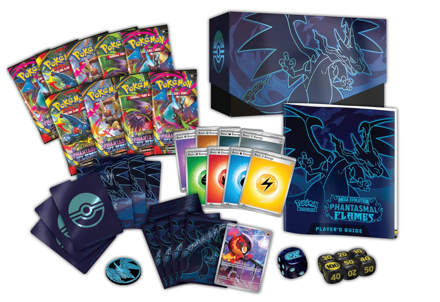 Pokemon TCG Phantasmal Flames Elite Trainer Box ETB Sealed Mint Mega Evolution
