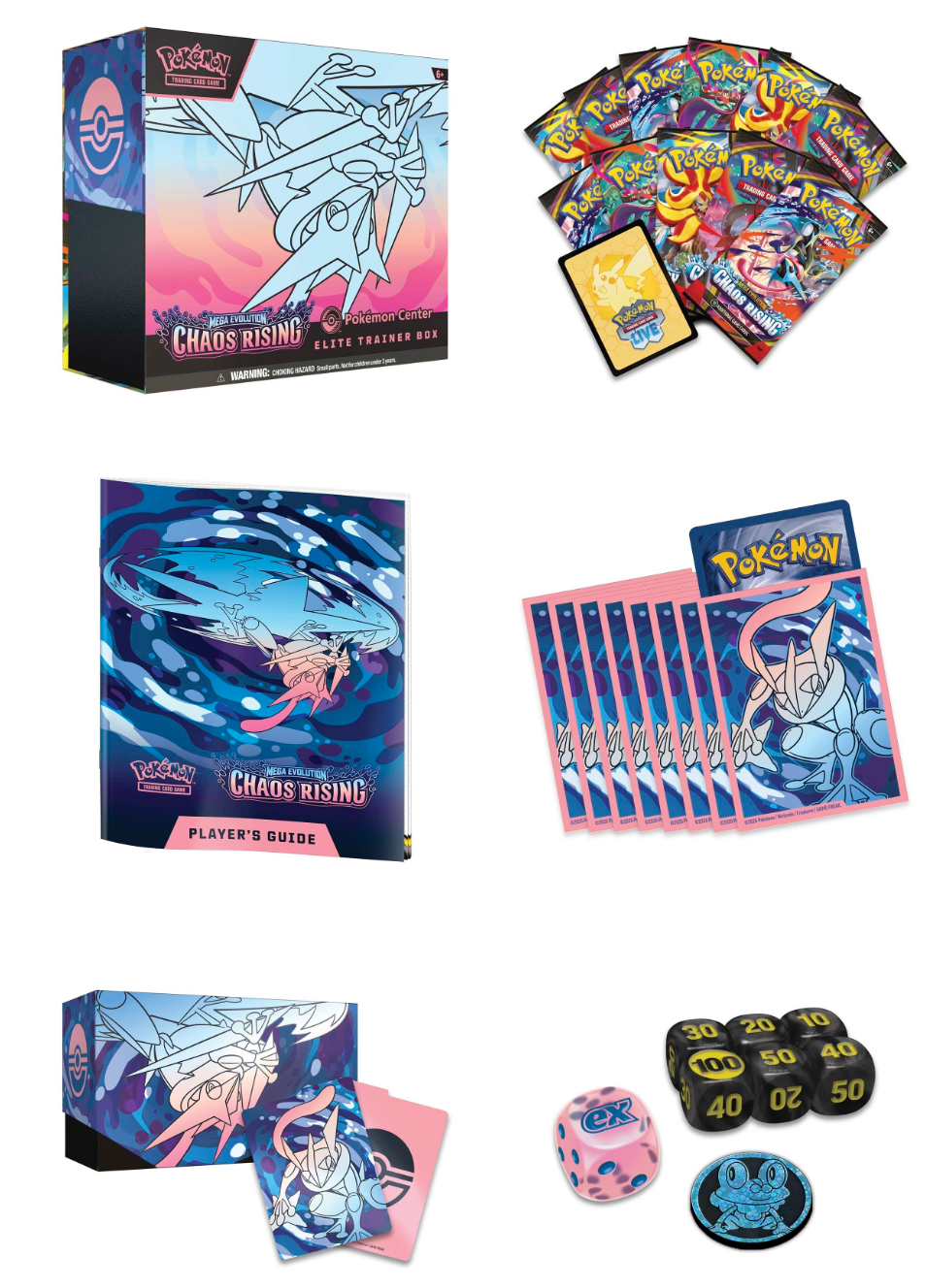 Pokemon TCG Chaos Rising Elite Trainer Box ETB Sealed Mint Mega Evolution