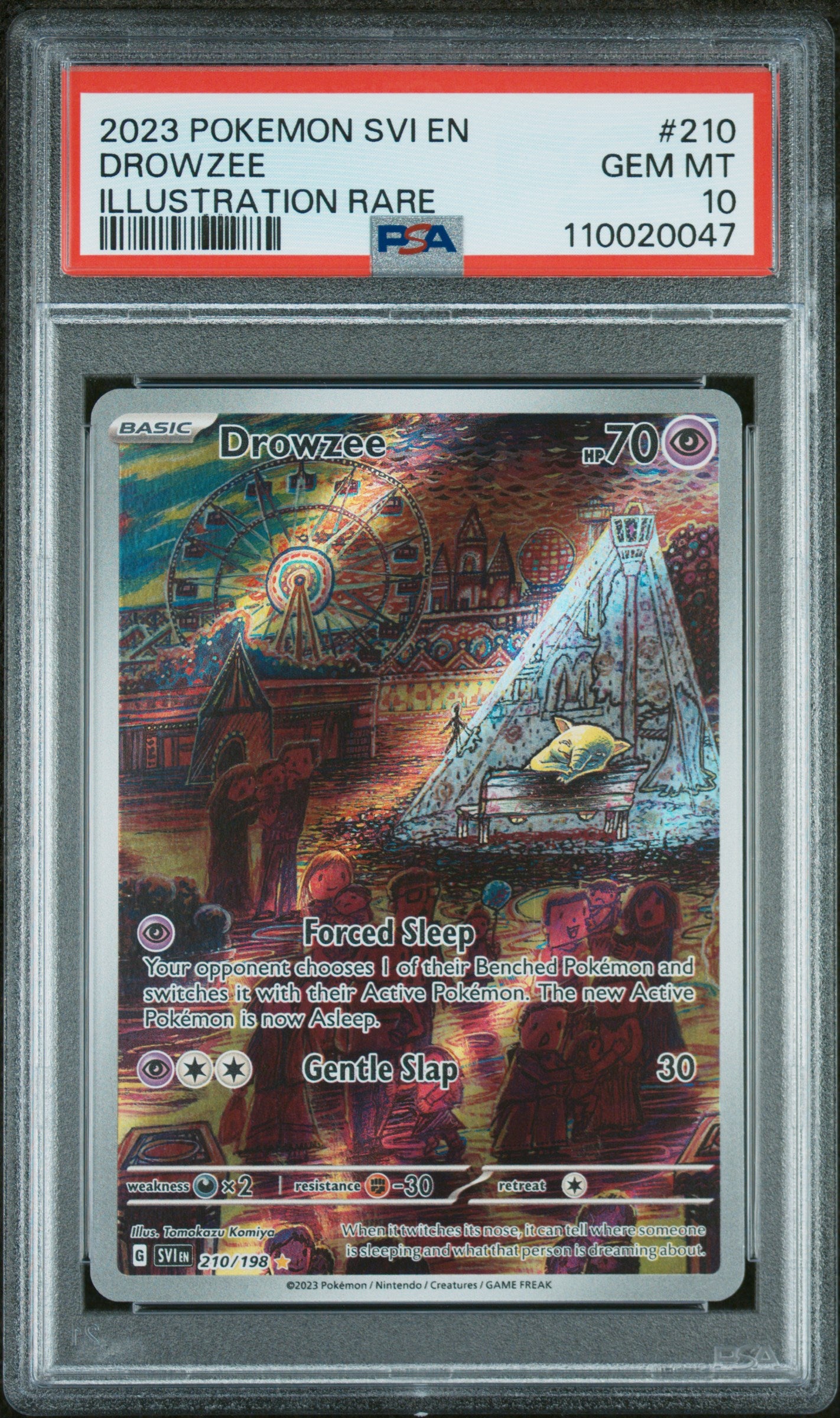 2023 POKEMON SVI EN-SCARLET & VIOLET #210 DROWZEE - PSA GEM MT 10