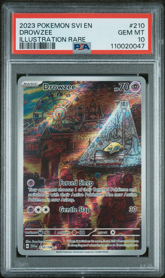 2023 POKEMON SVI EN-SCARLET & VIOLET #210 DROWZEE - PSA GEM MT 10