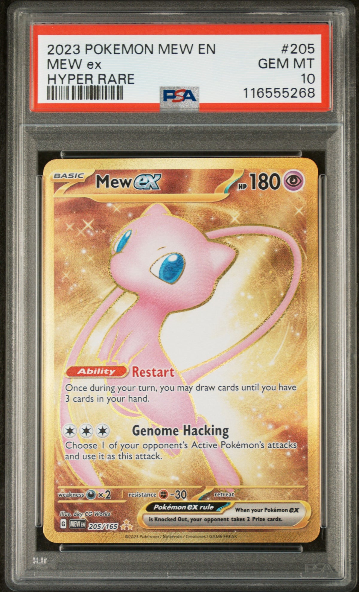 2023 POKEMON MEW EN-151 #205 MEW ex - PSA GEM MT 10