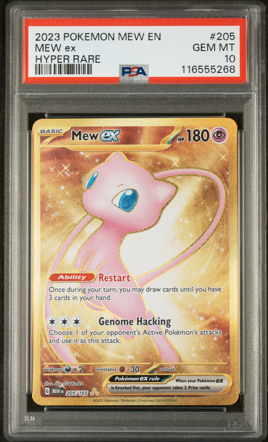 2023 POKEMON MEW EN-151 #205 MEW ex - PSA GEM MT 10
