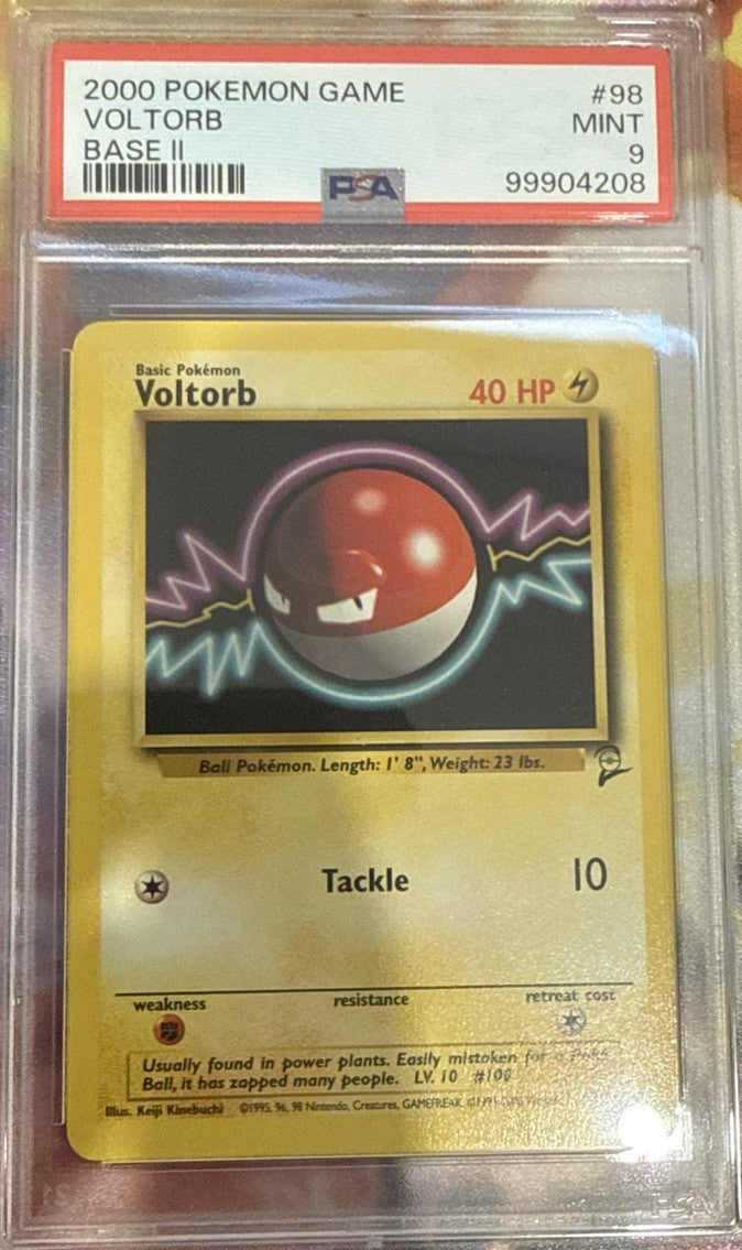 PSA 9 Pokemon 2000 Base Set  2Voltorb # 98 psa 9 