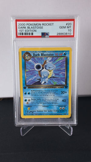 Dark Blastoise 1st Edition #20 PSA 10 2000 Rocket Pokemon TCG