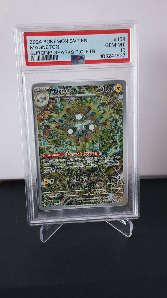 Magneton PC Black Star Promo #159 PSA 10 2024 Surging Sparks Pokemon Centre ETB Promo Pokemon TCG