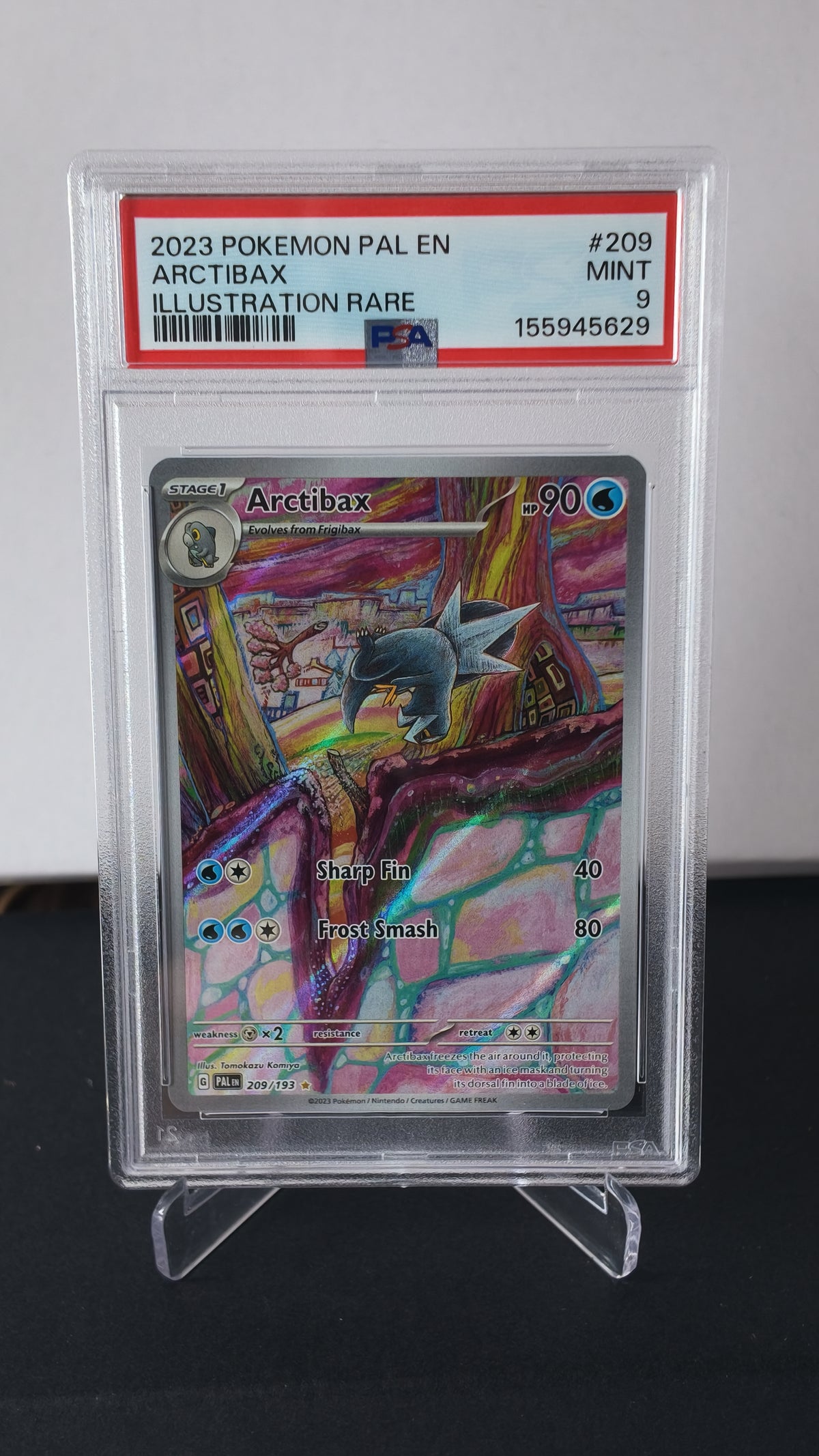 Arctibax #209 PSA 9 Illustration Rare 2023 Paldea Evolved Pokemon TCG