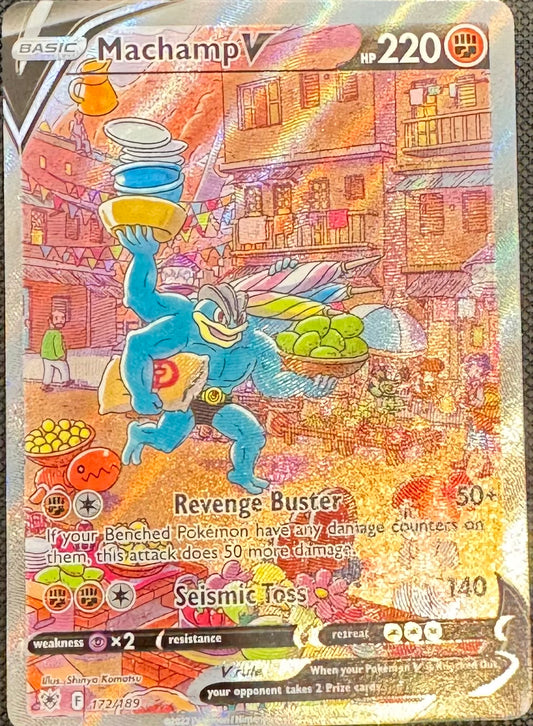 Machamp V # 172 Single Alt Art Astral Radiance NM Pokemon TCG 2022