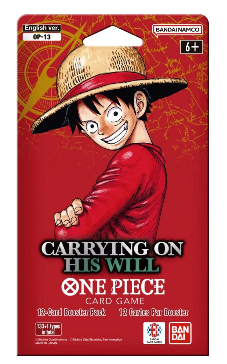 One Piece Card Game: Carrying On His Will Sleeved Booster Pack OP-13