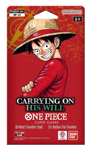 One Piece Card Game: Carrying On His Will Sleeved Booster Pack OP-13