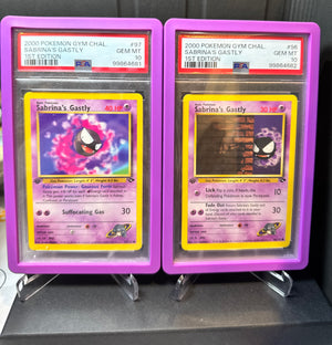 Sabrina’s Gastly #96 #97 1st Ed PSA 10 Gym Challenge 2000 Sequential Set