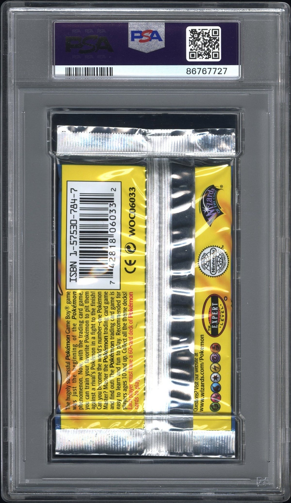 Base Foil Pack CHARIZARD (UK) SEALED PSA 10 1999-2000 Wizards Of The Coast