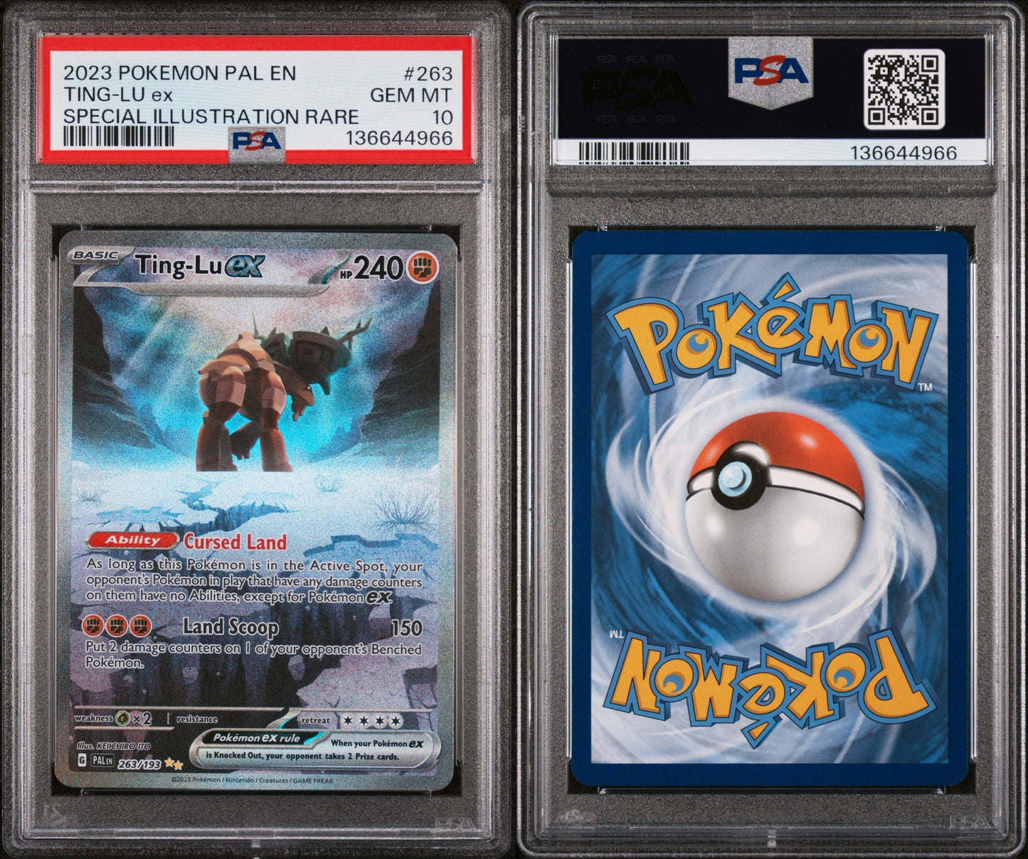 Ting-Lu  Ex # 263 PSA 10 SIR 2023 Paldea Evolved Pokemon TCG