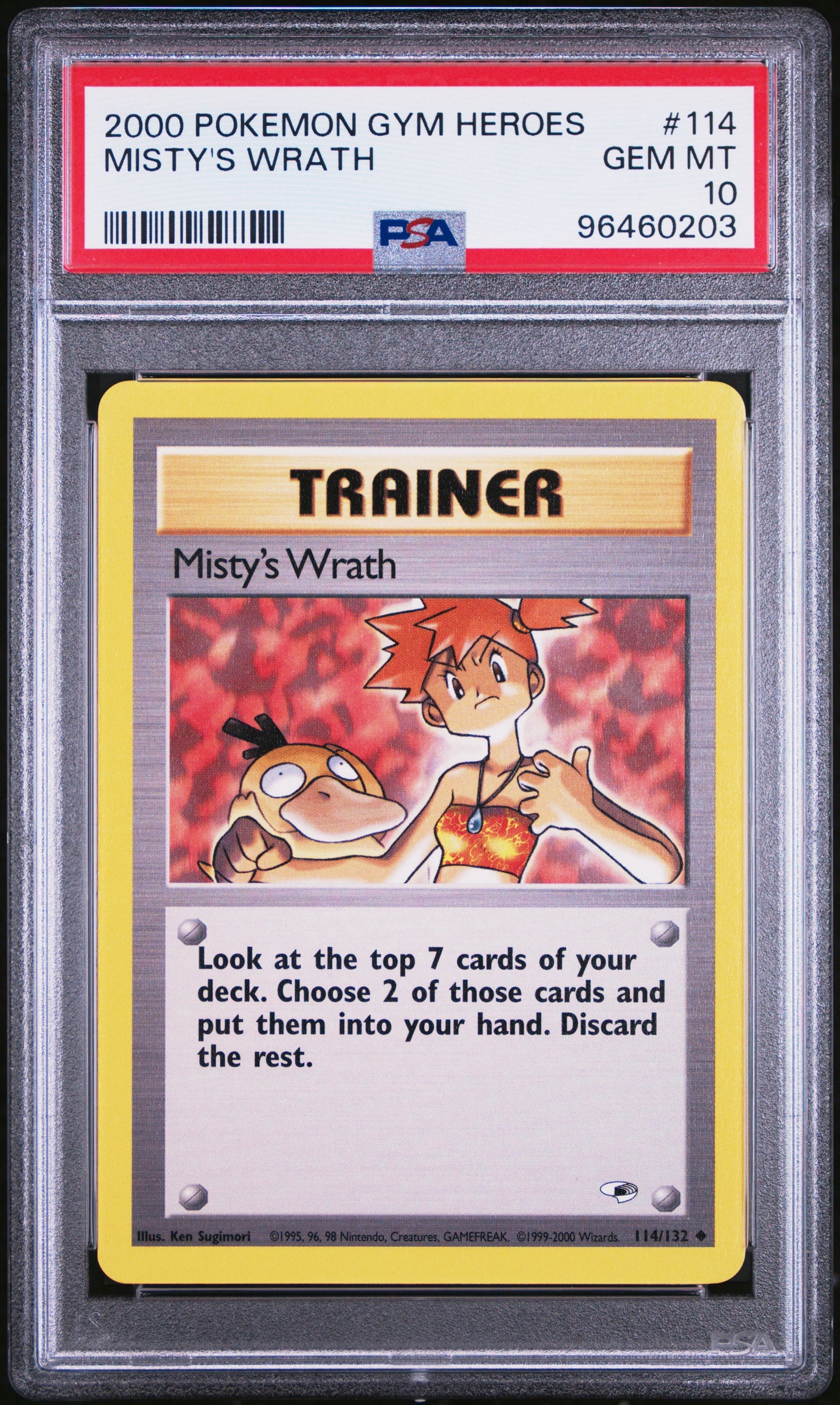 Misty’s Wrath # 114 PSA 10 2000 Gym Heroes Pokemon TCG Vintage pop 12