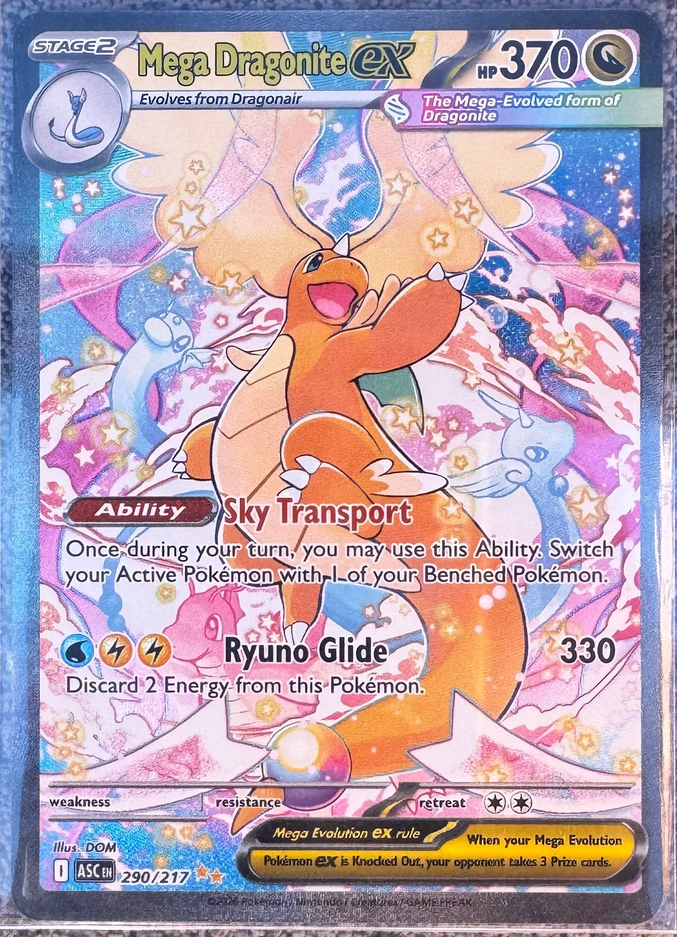 Mega Dragonite Ex # 290/217 2026 Ascended Heroes English Pokemon TCG Single