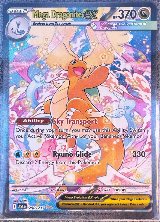 Mega Dragonite Ex # 290/217 2026 Ascended Heroes English Pokemon TCG Single