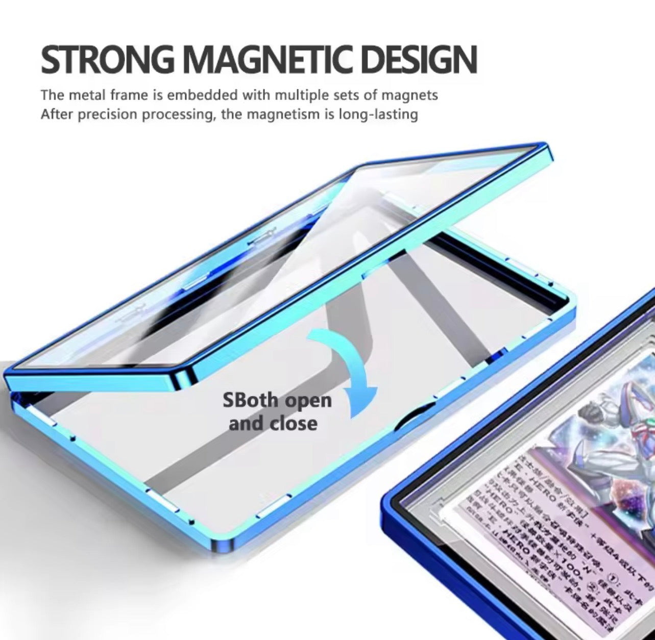 Premium Aluminium Graded Card Display Case Protector PSA BGS Slab Magnetic UV TCG