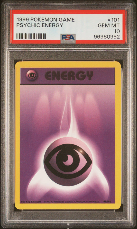 1999 POKEMON GAME #101 PSYCHIC ENERGY - PSA GEM MT 10