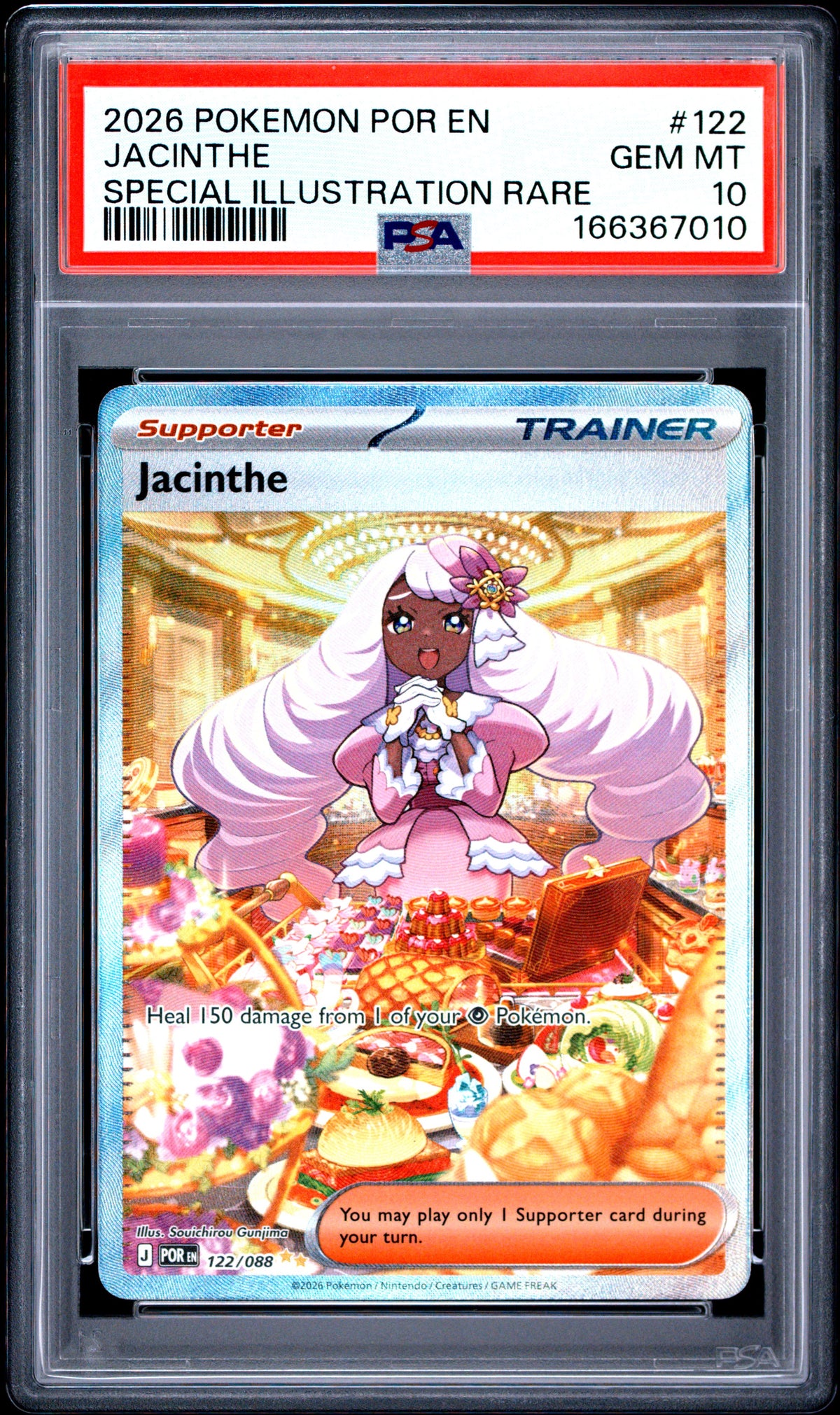 2026 POKEMON POR EN-PERFECT ORDER #122 JACINTHE - PSA GEM MT 10