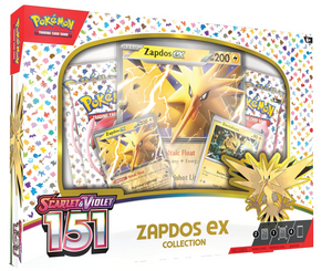 Pokemon 151 Zapdos ex Box Collection Sealed Mint Scarlet Violet 4 Packs TCG