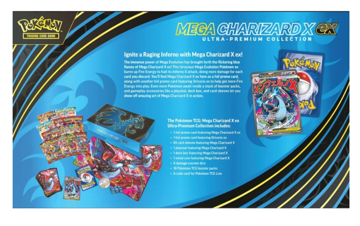 Pokemon TCG Mega Charizard X ex Ultra-Premium Collection