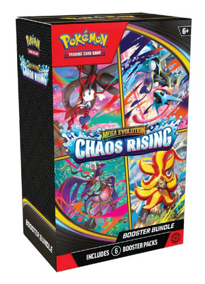Pokemon Chaos Rising Booster Bundle Box Sealed Mint Mega Evolution 6 Packs TCG