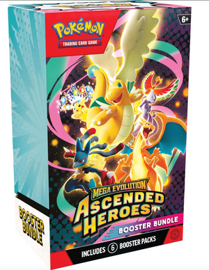 Pokemon Ascended Heroes Booster Bundle Box Sealed Mint Mega Evolution 6 Packs