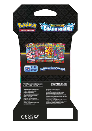 Pokemon Chaos Rising Sleeved Booster Pack Sealed Mint Mega Evolution Assorted