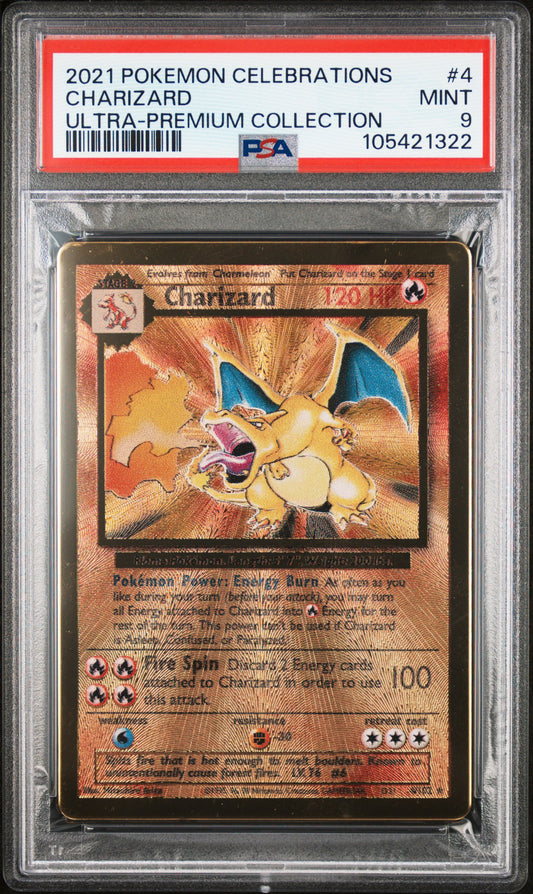 2021 POKEMON CELEBRATIONS ULTRA-PREMIUM COLLECTION #4 CHARIZARD - PSA MINT 9