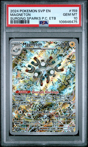 Magneton PC ETB Promo #159 PSA 10 S&V Surging Sparks BLACK STAR PROMO English Pokemon TCG