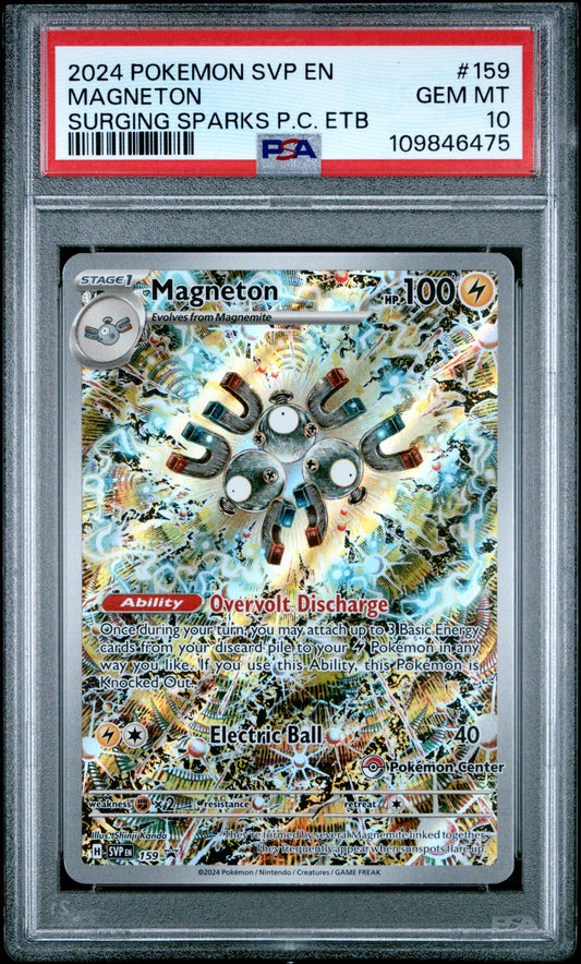 2024 POKEMON SVP EN-SV BLACK STAR PROMO #159 MAGNETON - PSA GEM MT 10