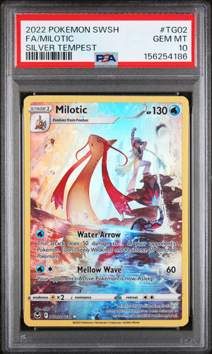 Milotic #TG02 PSA 10 Full Art Sword & Shield Silver Tempest English Pokemon TCG