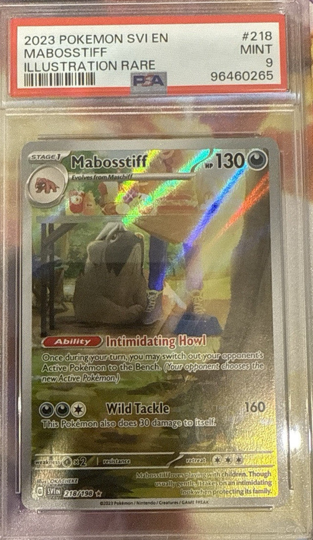 2023 Pokemon Scarlet & Violet MABOSSTIFF #218 PSA 9 Mint