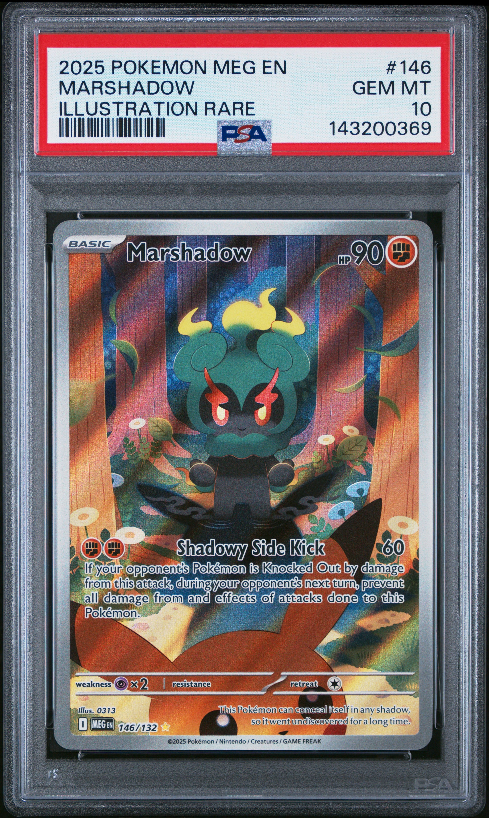 2025 POKEMON MEG EN-MEGA EVOLUTION #146 MARSHADOW - PSA GEM MT 10